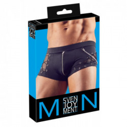 Svenjoyment Men's Pants - Boxer da Uomo Neri con Zip, Taglia 2XL