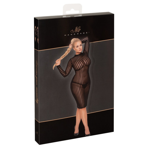 Noir Handmade Cleo - Miniabito a Righe Nero,...
