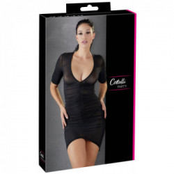 Cottelli Party Ruffles - Miniabito Nero, Taglia L