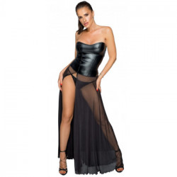 Noir Handmade Long B - Vestito Lungo Nero, Taglia M