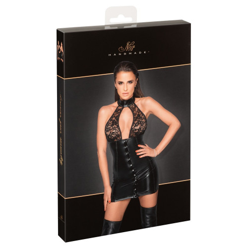 Noir Handmade Button - Miniabto Nero con Top in...