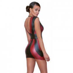 Cottelli Party BR Dress - Miniabito Nero e Rosso, Taglia XL