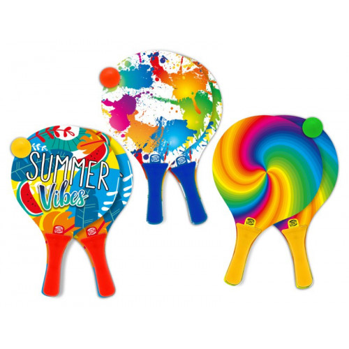 RACCHETTONI LEGNO CON PALLINA 7MM 3MDL