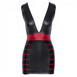 Cottelli Party BR Dress - Miniabito Nero e Rosso, Taglia XL