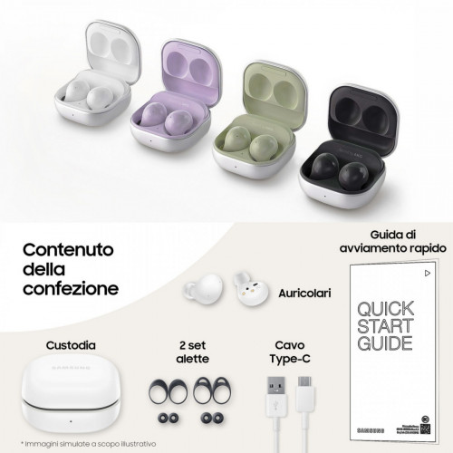 Samsung Galaxy Buds2 Auricolari Bluetooth White...