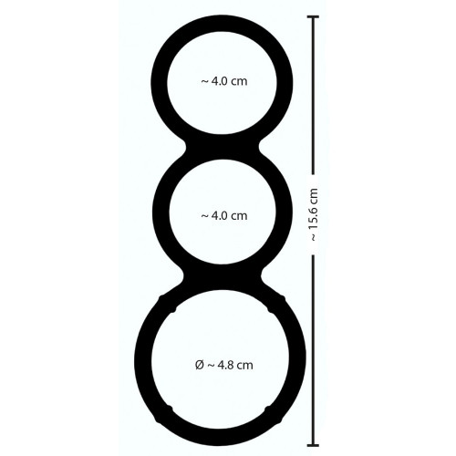 You2oys Metallic Silicone Triple Cock and Ball...