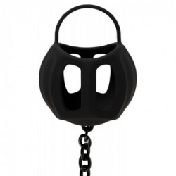 Black Velvets Ball Cage With Butt - Plug Anale con Anello per il Pene