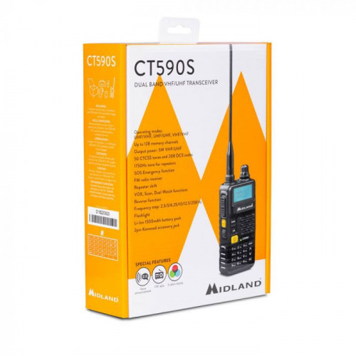 Midland CT590 S ricetrasmittente 128 canali VHF...