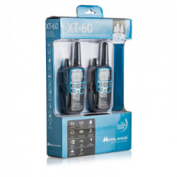 Midland XT60 ricetrasmittente 24 canali 446.00625 - 446.0937 MHz Nero, Blu