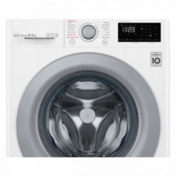 Lg F4WV310S4E - Lavatrice Intelligente AIDD, 10,5 Kg, Vapore, 1400 Giri/min, Carica Frontale, Classe B