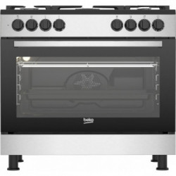 Beko GM15122DXB - Cucina da Libera installazione, 5 Fuochi a Gas, Forno Elettrico da 111 Litri, Classe A