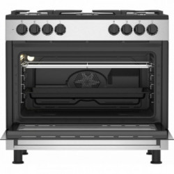 Beko GM15122DXB - Cucina da Libera installazione, 5 Fuochi a Gas, Forno Elettrico da 111 Litri, Classe A