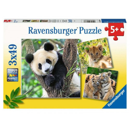 RAV Puzzle Panda, Tiger und Löwe  3X49 05666
