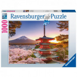 Puzzle 1000 pz - Foto Ciliegi in fiore e Monte Fuji