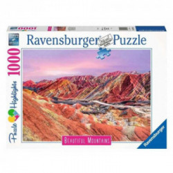 Puzzle 1000 pz - Highlights Montagne Arcobaleno, Cina