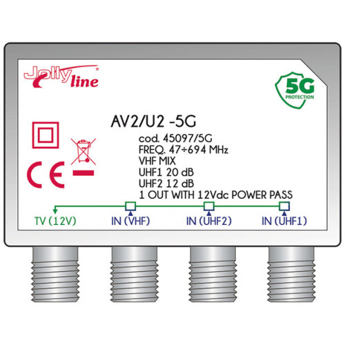 G.B.S. Elettronica AV2/U2-5G amplificatore di...