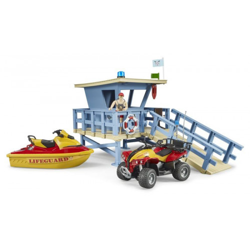 Bruder 62780 - Postazione Guardiaspiagge con...