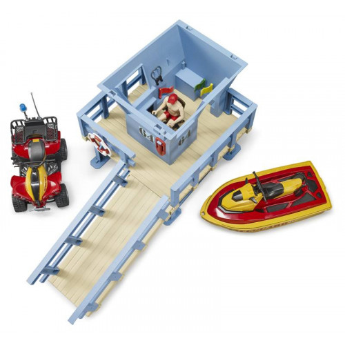 Bruder 62780 - Postazione Guardiaspiagge con...