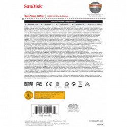 Sandisk Ultra unità flash USB 16 GB USB tipo A 3.2 Gen 1 (3.1 Gen 1) Nero