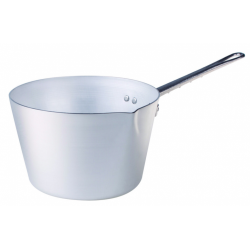 Pentole Agnelli 'Family Cooking Alluminio', Casseruola conica Ø 18 cm, 1 manico e becco 