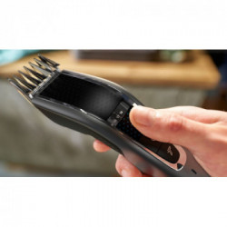 Philips 5000 series HC5650/15 tagliacapelli Nero, Argento