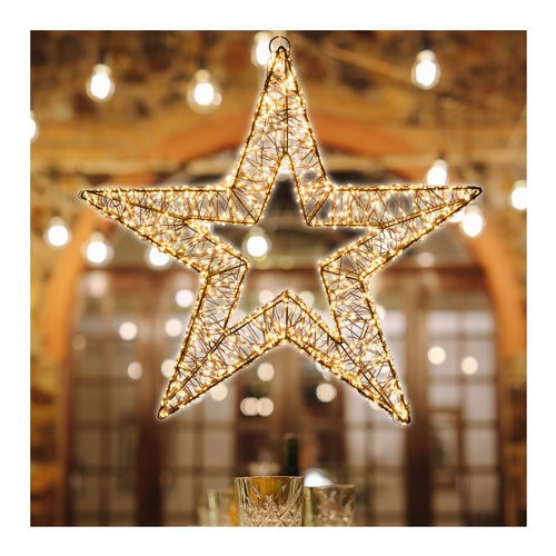 Decoro luminoso Lotti 68421 Stella Marrone 3D