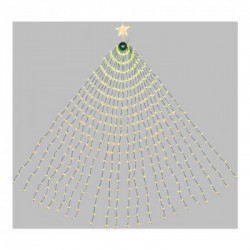 Decoro luminoso Lotti 68988 Tenda Mantello Verde + Puntale Stella per