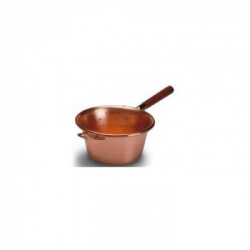 Paiolo in rame cm 26 con manico in legno