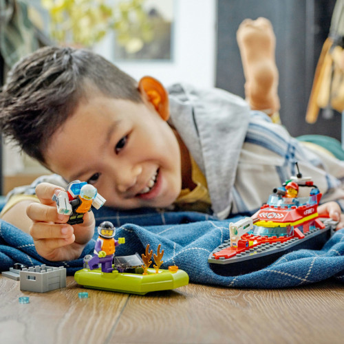 LEGO City Barca di soccorso antincendio