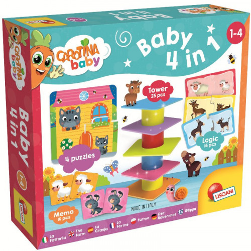 Educativo Lisciani 79872 Carotina Baby Baby 4 in 1
