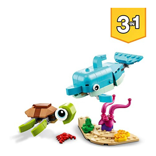 Lego 31128 Creator 3-in-1 - Delfino e Tartaruga