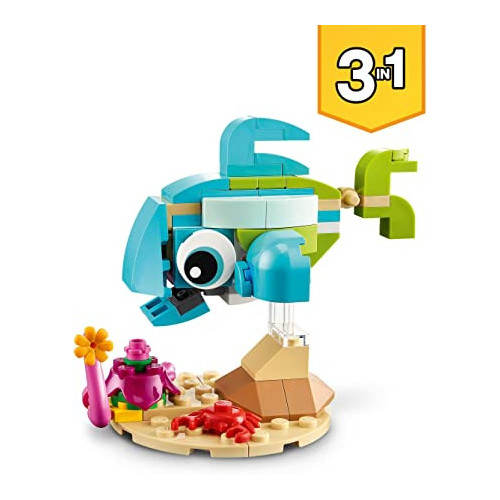 Lego 31128 Creator 3-in-1 - Delfino e Tartaruga