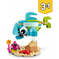 Lego 31128 Creator 3-in-1 - Delfino e Tartaruga