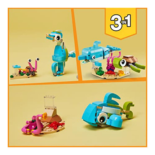 Lego 31128 Creator 3-in-1 - Delfino e Tartaruga