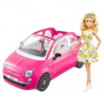 Barbie Fiat 500 Rosa