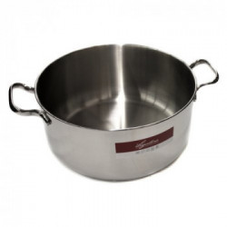 LAGOSTINA Sfiziosa - Casseruola Acciaio Inox 18/10, 24 cm *SENZA COPERCHIO* 
