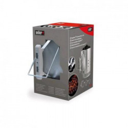 Weber 17631 - Kit Ciminiera di Accensione + 2 Kg Bricchetti di carbone + 3 Cubetti Accendifuoco