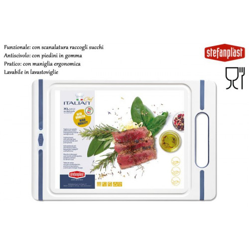 TAGLIERE POLIET.CHEF XL 39X25X1 BLU
