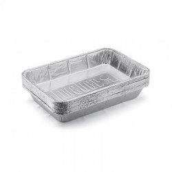 Weber 6415 - Vaschette di Raccolta in Alluminio, 3,56 x 15,24 x 21,84 cm