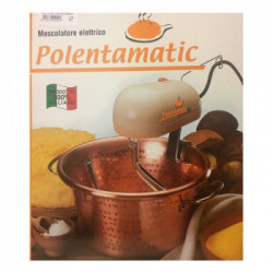 Paiolo cm 30 con mescolatore elettrico automatico Polentamatic. Adatto all' Induzione