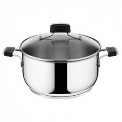 Lagostina Tempra Casseruola Semifonda 2M con coperchio Ø cm 26