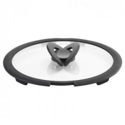 Coperchio vetro cm 26 Ingenio. Manicatura Salvaspazio. Bordo in Silicone