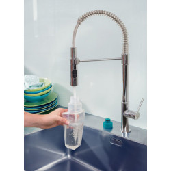 LEIFHEIT Komfort-Sprühwischer Easy Spray XL spazzolone Secco e bagnato Microfibra Blu, Verde, Grigio