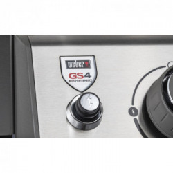 Weber Genesis II E-410 GBS - Barbecue a Gas, 4 Bruciatori, Modello 62011129, Nero