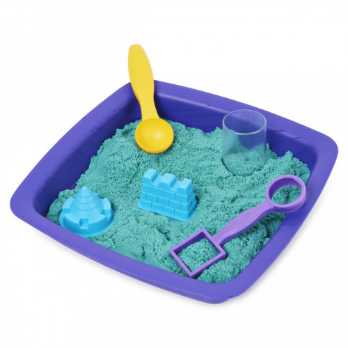 Kinetic Sand - Castello di sabbia glitterata,...