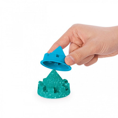 Kinetic Sand - Castello di sabbia glitterata,...