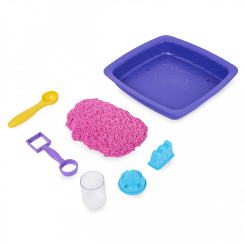 Kinetic Sand - Castello di sabbia glitterata,...