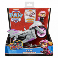 PAW Patrol , motocicletta a retrocarica Deluxe di Skye Moto Pups con funzionalità impennata e personaggio