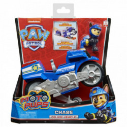 PAW Patrol , motocicletta a retrocarica Deluxe di Chase Moto Pups con funzionalità impennata e personaggio