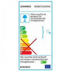 LEDVANCE Submarine illuminazione da soffitto Grigio